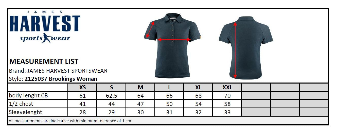 James Harvest Brookings Ladies Polo Shirt | Stretch | Sustainable Polyester Blend | 5 Colours | XS-2XL - Polo Shirt - Logo Free Clothing
