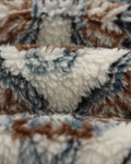 wax london men's Camley - Ecru Tile Print Fleece