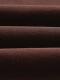 wax london men's Carter - Brown Open Collar Milano Knit Polo