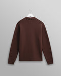 wax london men's Carter - Brown Open Collar Milano Knit Polo