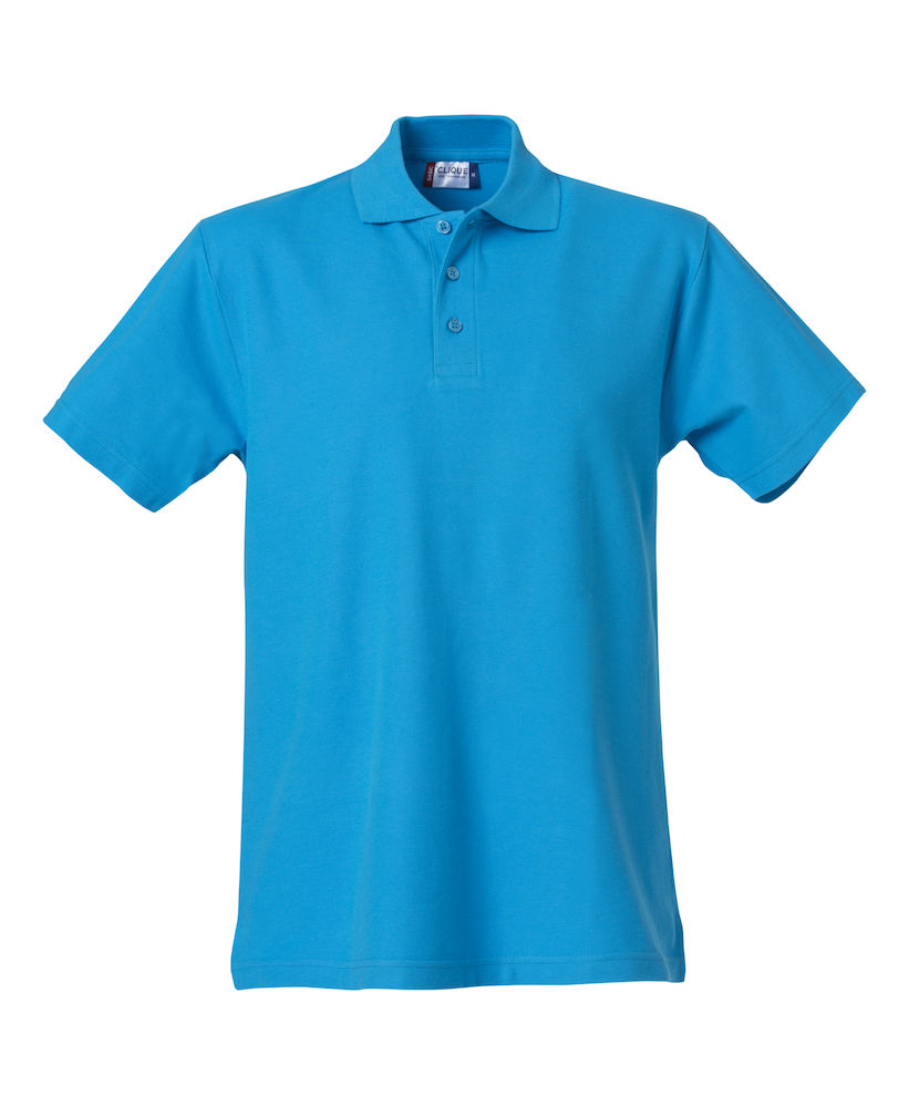 Clique Basic Polo. Mens Cotton Polo shirt. 13 Colours. S-4XL - Polo Shirt - Logo Free Clothing