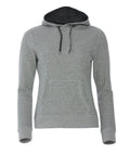Clique Classic Ladies Heavyweight Hoodie. Contrast Lined Hood. 8 Colours. XS-2XL - Hoodie - Logo Free Clothing