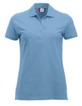 Clique Marion Ladies Short Sleeve Polo Shirt Medium Weight. 17 Colours. XS-2XL. - Polo Shirt - Logo Free Clothing