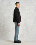 wax london men's Coleman - Black Double Weave Cotton Jacket