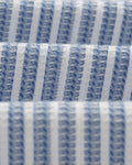 wax london men's Corey - Blue And White Twisted Stripe Cotton Shirt