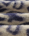 wax london men's Cozi - Ecru And Navy Squiggle Fleece Jacket