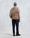 wax london men's Cozi - Multicolour Geometric Fleece Jacket