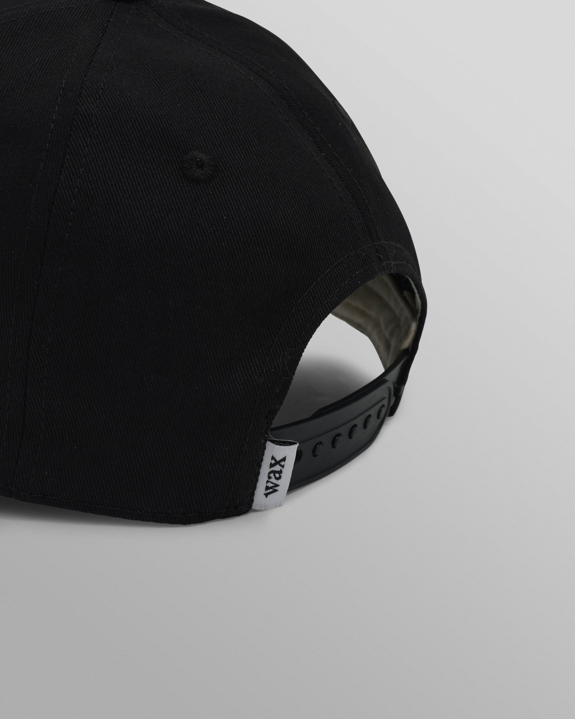 wax london men's Dale - Black Script Trucker Cap