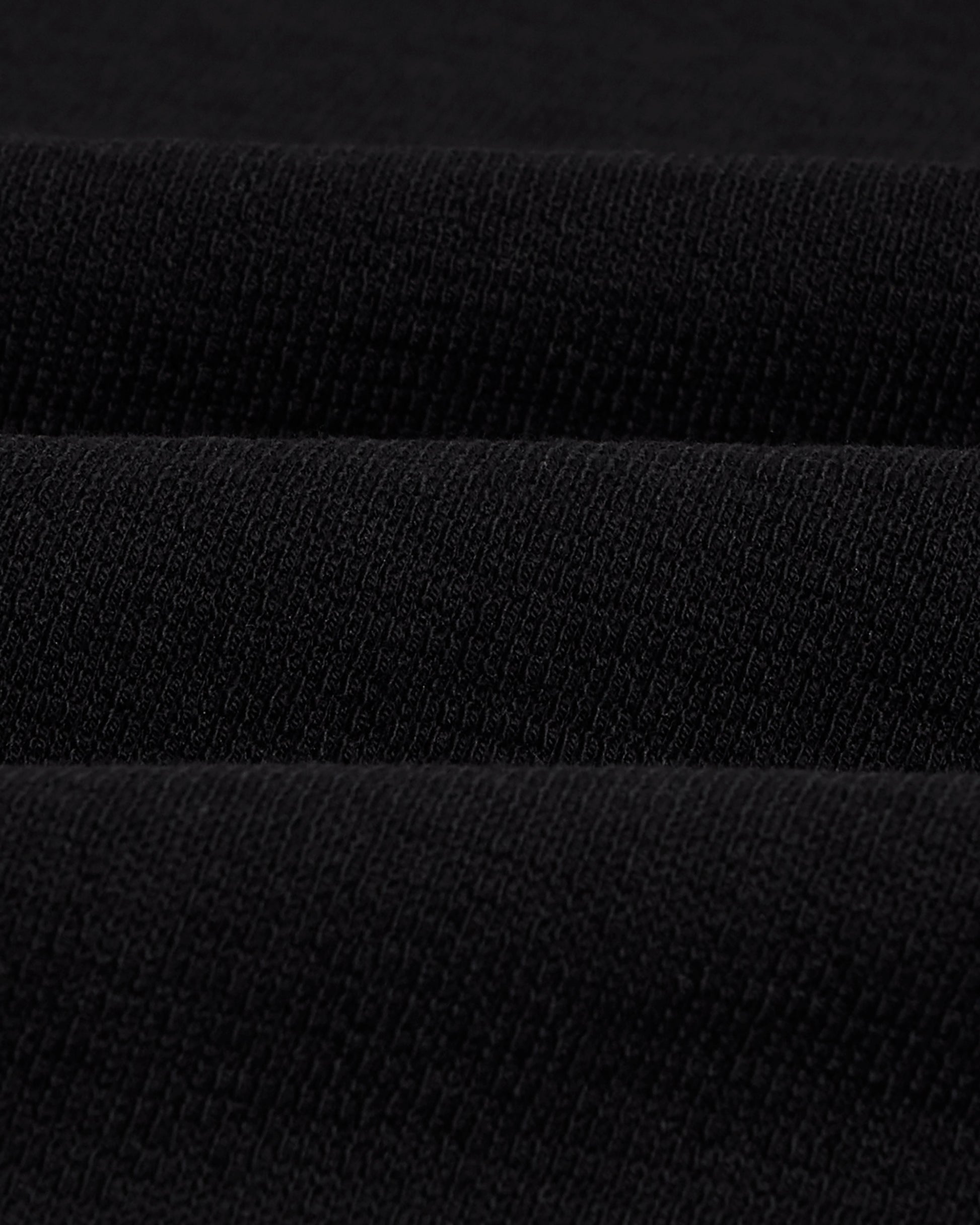 wax london men's Dean - Black Textured Organic Cotton T-Shirt