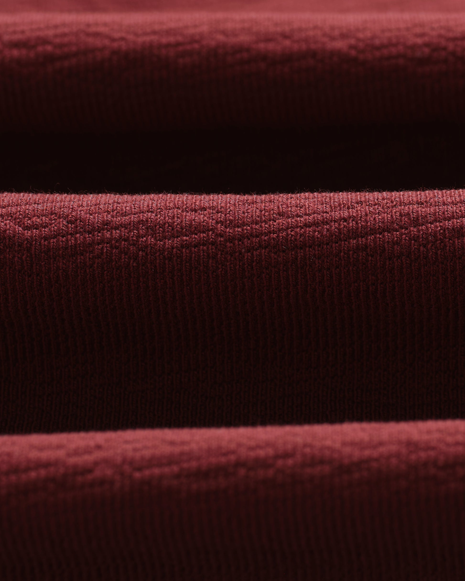 wax london men's Dean - Burgundy Textured Organic Cotton T-Shirt