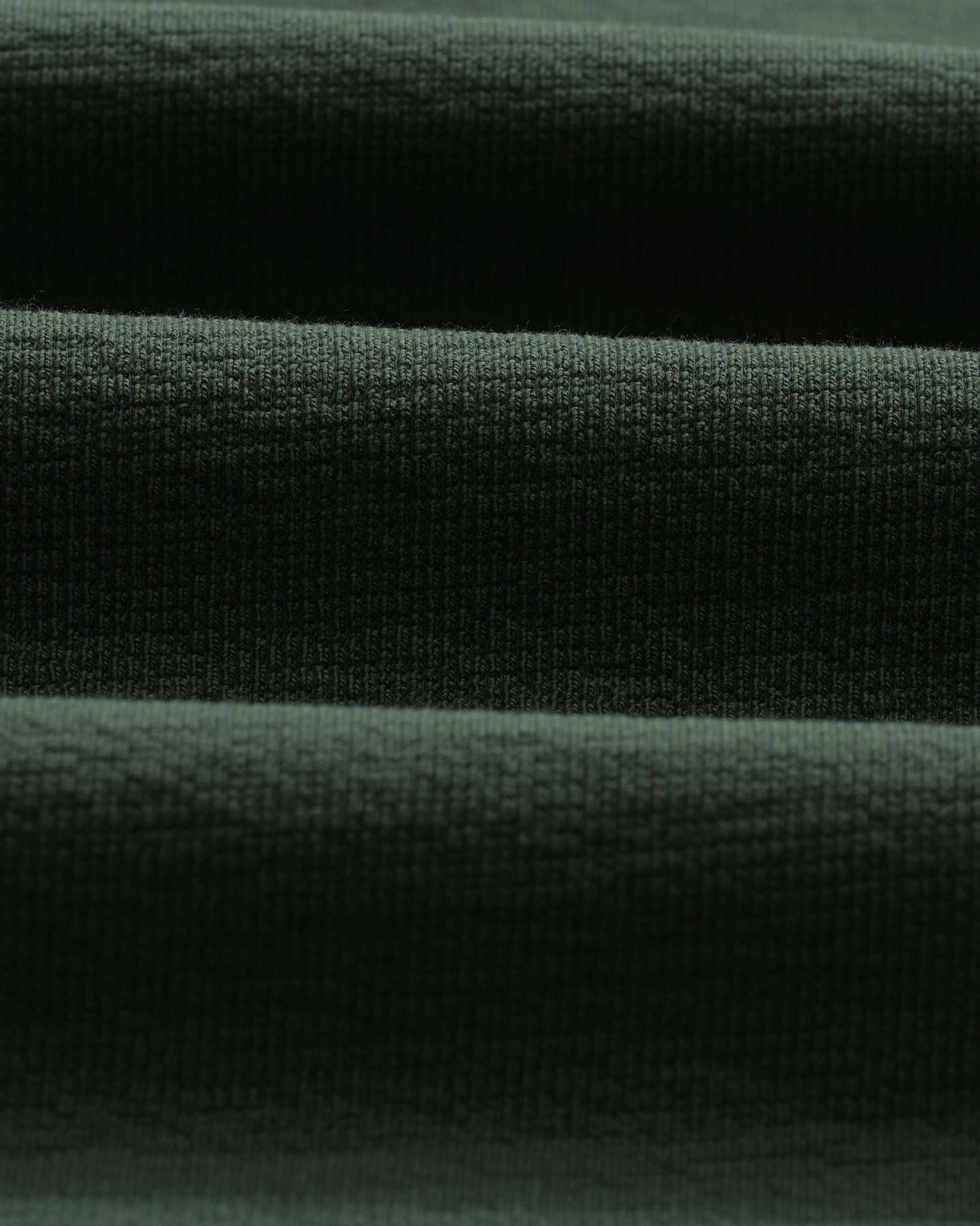 wax london men's Dean - Dark Green Textured Organic Cotton T-Shirt