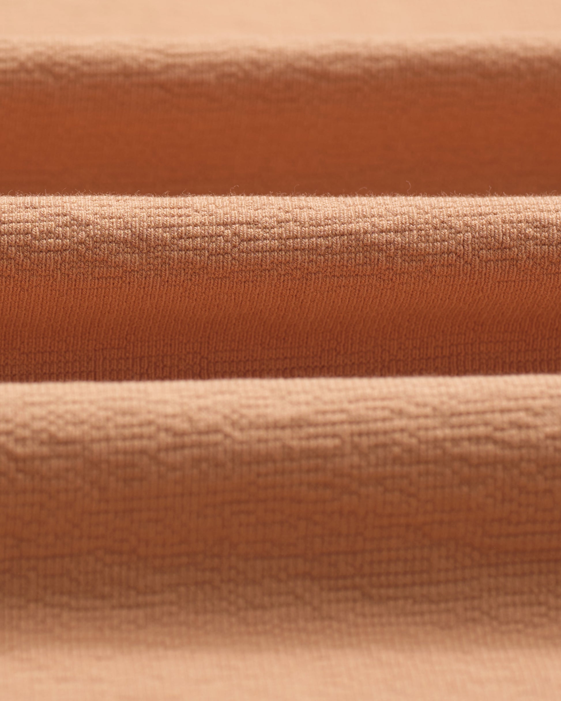 wax london men's Dean - Dusty Orange Textured Organic Cotton T-Shirt