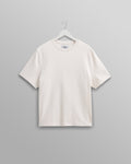 wax london men's Dean - Ecru Textured Organic Cotton T-Shirt