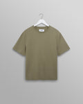 wax london men's Dean - Green Textured Organic Cotton T-Shirt
