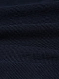 wax london men's Dean - Navy Textured Organic Cotton T-Shirt