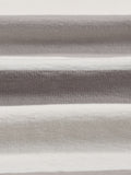 wax london men's Dean - Taupe Grey And Ecru Stripe Textured Organic Cotton T-Shirt