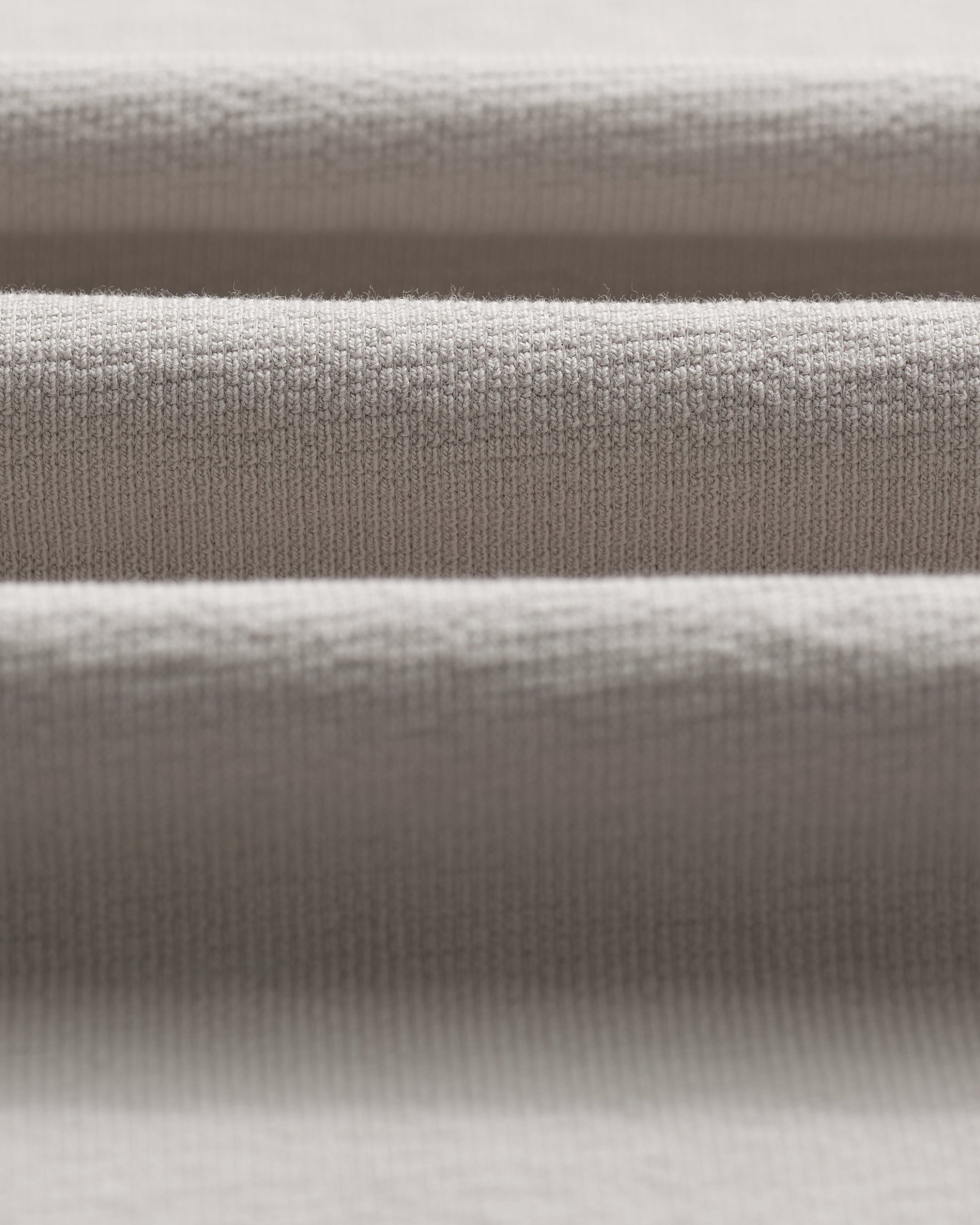 wax london men's Dean - Taupe Grey Textured Organic Cotton T-Shirt