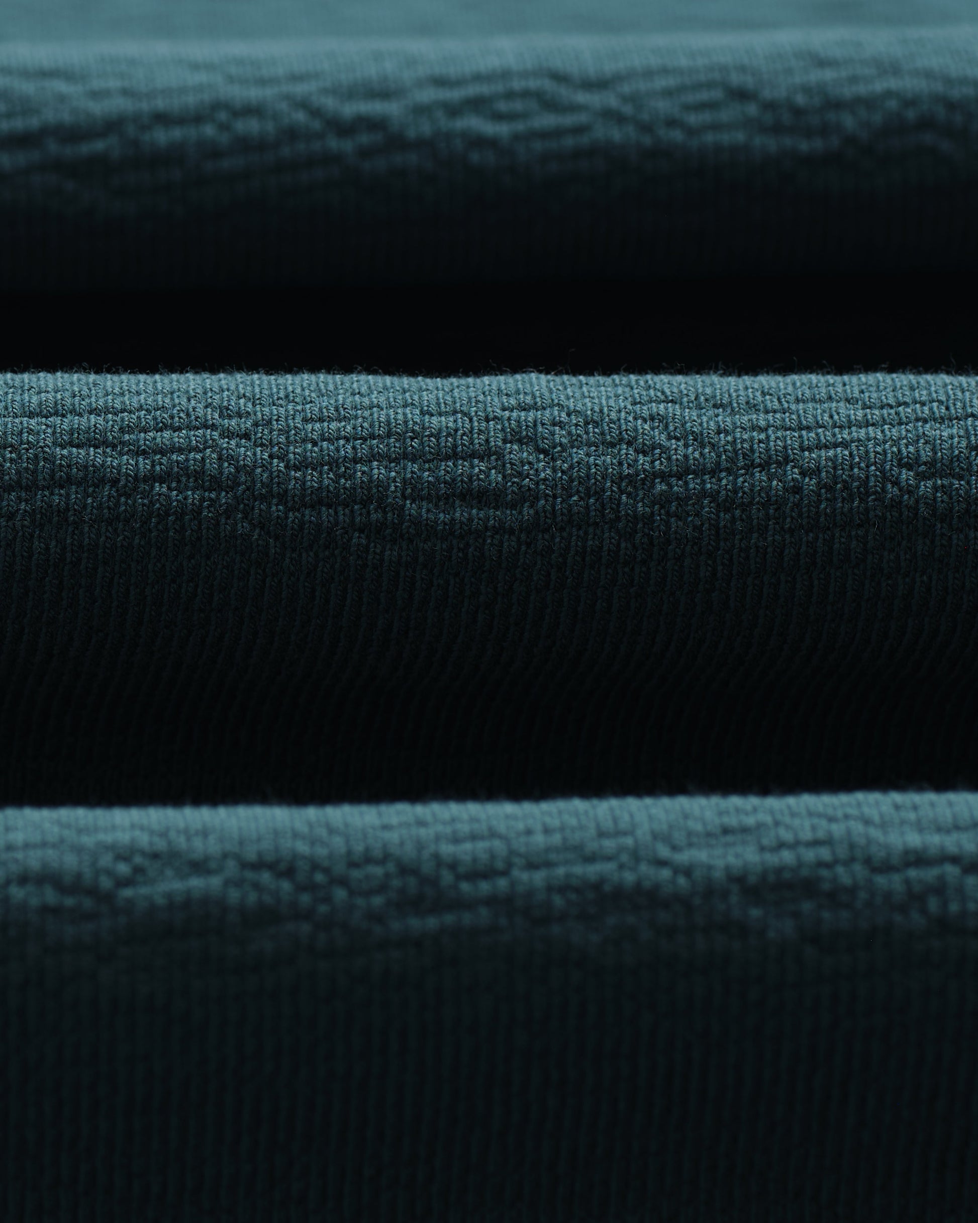 wax london men's Dean - Teal Textured Organic Cotton T-Shirt