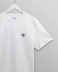 wax london men's Dean - White London Postcard Graphic Organic Cotton T-Shirt