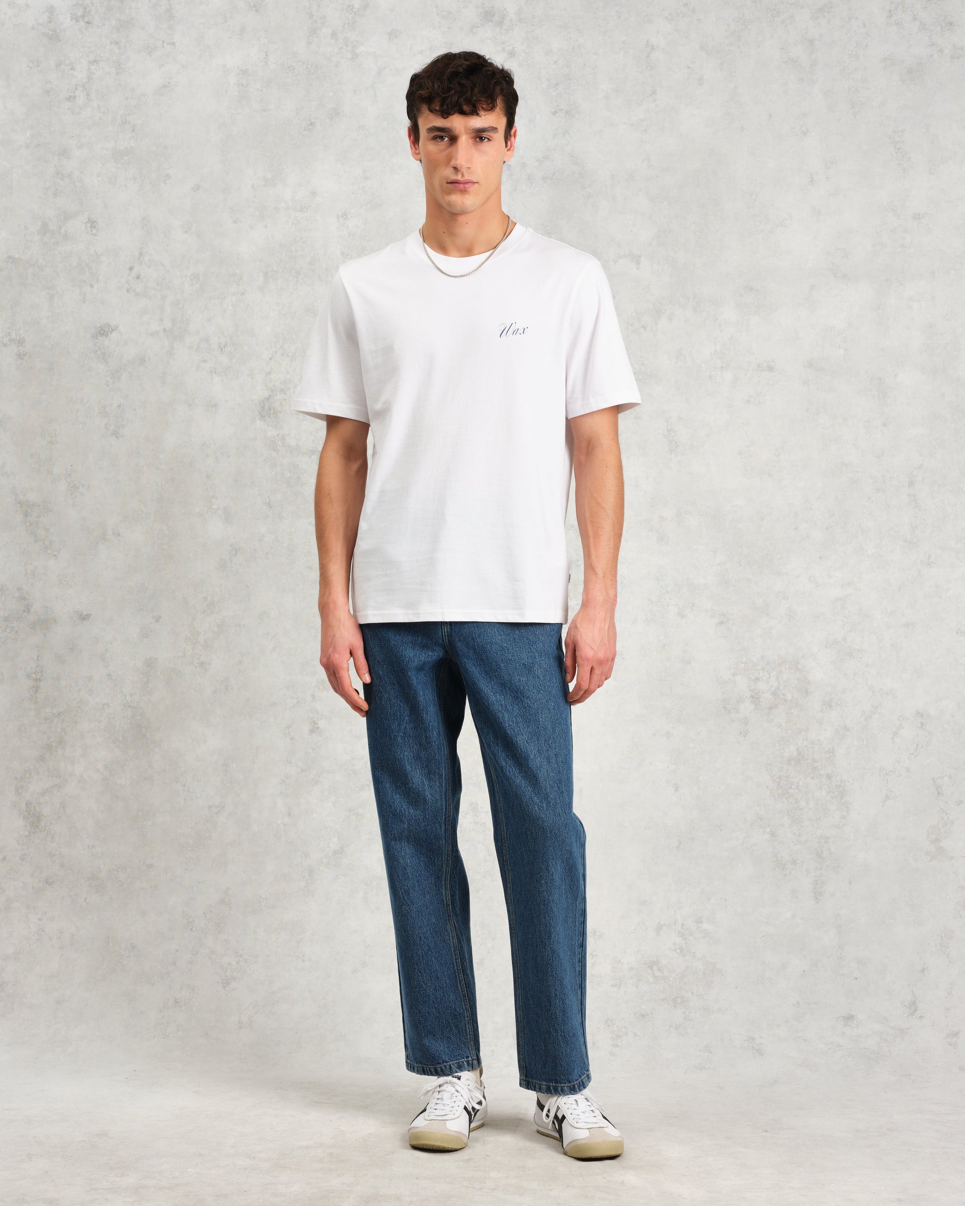 wax london men's Dean - White London Venus Graphic Organic Cotton T-Shirt