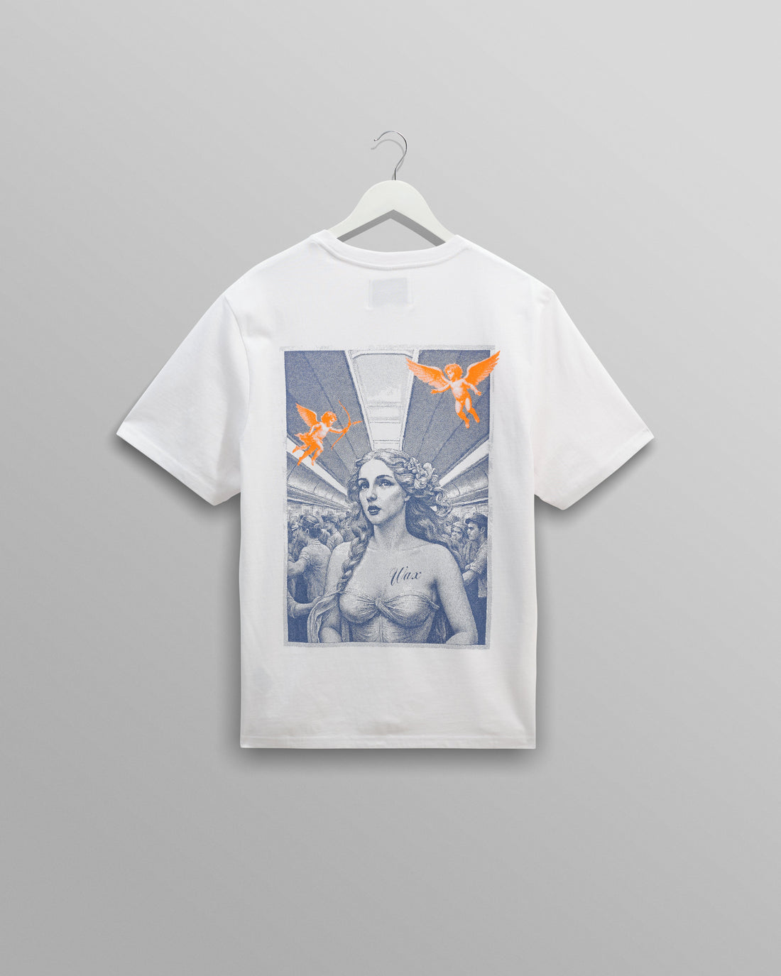 wax london men's Dean - White London Venus Graphic Organic Cotton T-Shirt