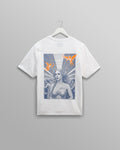 wax london men's Dean - White London Venus Graphic Organic Cotton T-Shirt