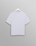wax london men's Dean - White Textured Organic Cotton T-Shirt