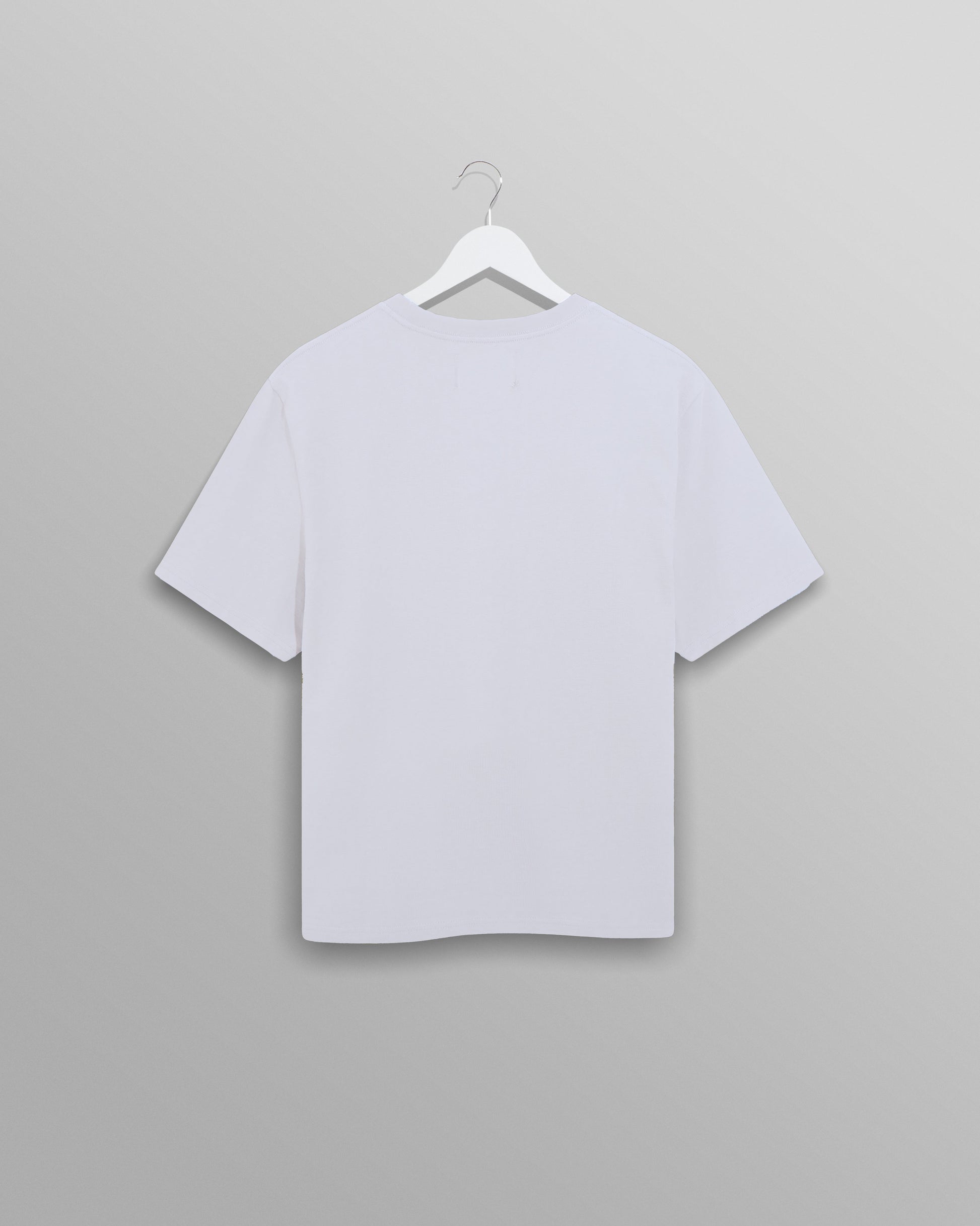 wax london men's Dean - White Textured Organic Cotton T-Shirt