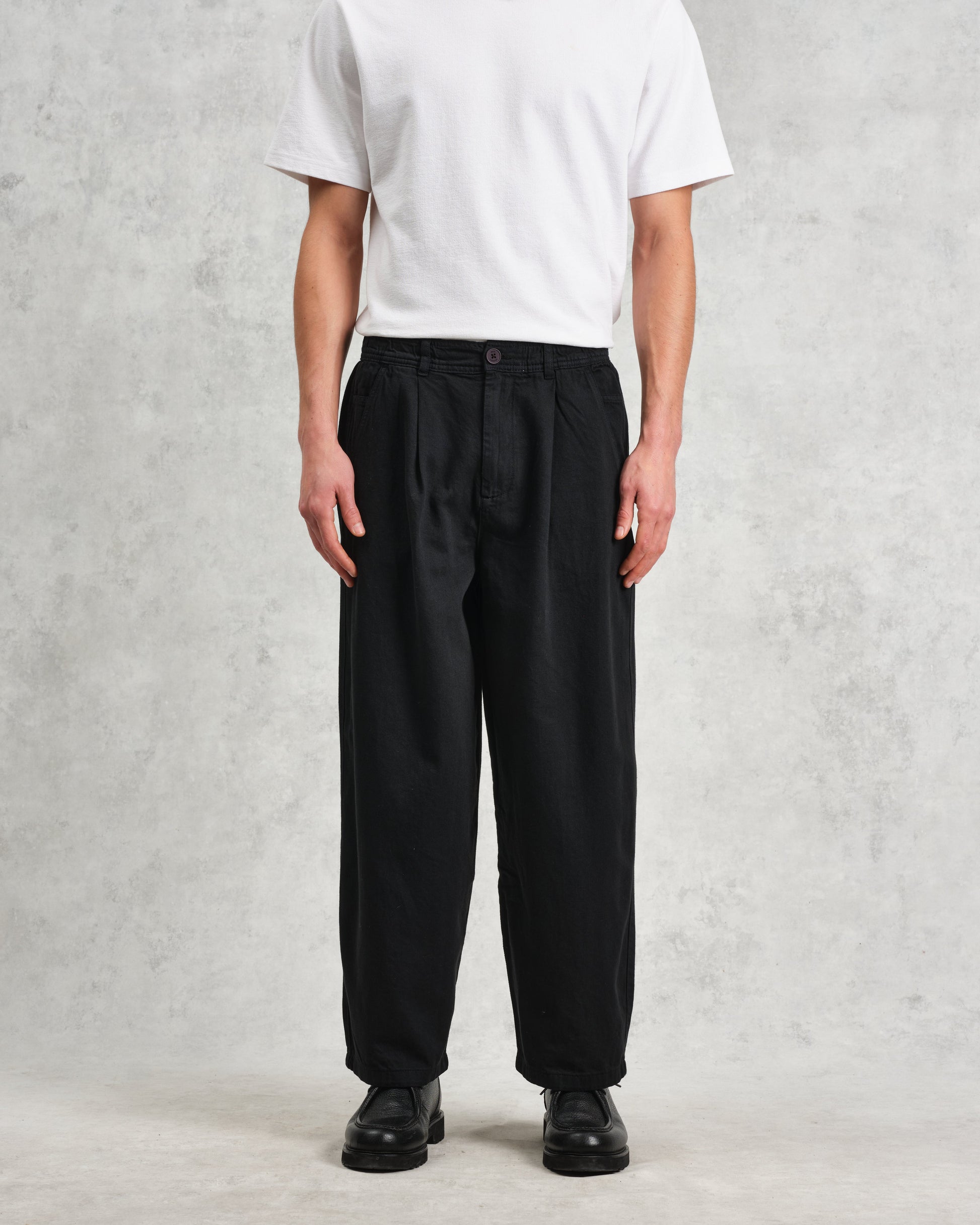 wax london men's Denali - Navy Carpenter Trousers