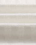 wax london men's Didcot - Ecru Open Weave Cotton Short-Sleeve Shirt