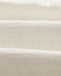 wax london men's Didcot - Ecru Waffle Seersucker Cotton Short-Sleeve Shirt