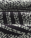 wax london men's Didcot - Navy And Ecru Abstract Print Short-Sleeve Shirt