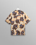 wax london men's Didcot - Peach Floral Blur Short-Sleeve Shirt