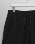 wax london men's Dudley - Black Textured Waffle Shorts