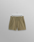 wax london men's Dudley - Khaki Textured Waffle Shorts