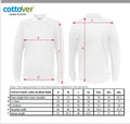 Cottover Organic Cotton Mens Polo Shirt | Long Sleeve | GOTS | Fairtrade | 14 Colours | S-4XL - Polo Shirt - Logo Free Clothing