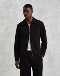 wax london men's Eldon - Black Floral Diamond Cotton Jacket