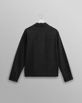 wax london men's Eldon - Black Cotton Seersucker Jacket