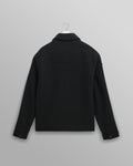 wax london men's Eldon - Midnight Navy Boiled Wool Jacket