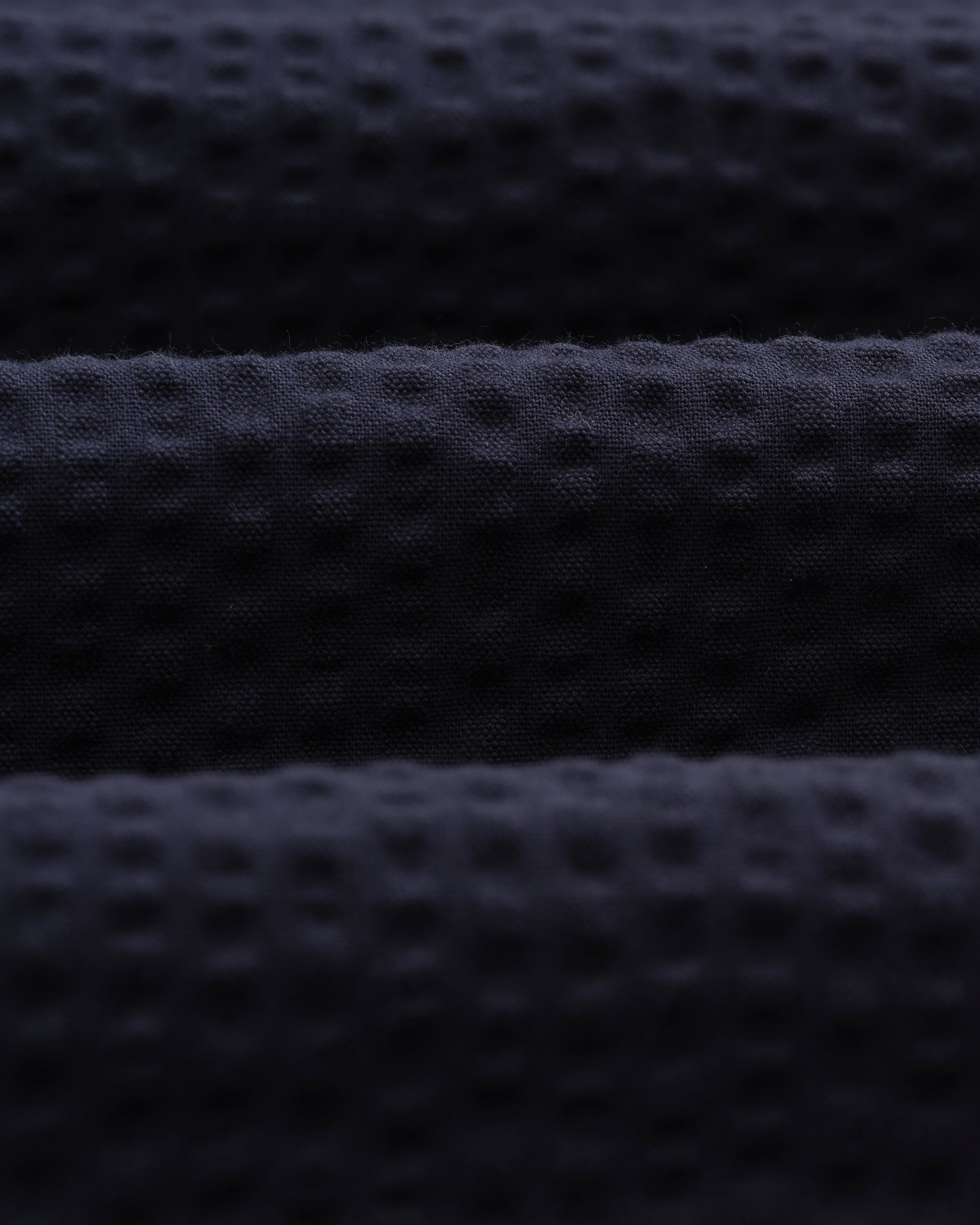 wax london men's Eldon - Navy Cotton Seersucker Jacket