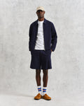 wax london men's Eldon - Navy Cotton Seersucker Jacket