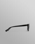 wax london men's Eltham - Black Acetate Square Sunglasses