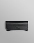 wax london men's Eltham - Black Acetate Square Sunglasses