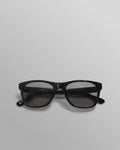 wax london men's Eltham - Black Acetate Square Sunglasses