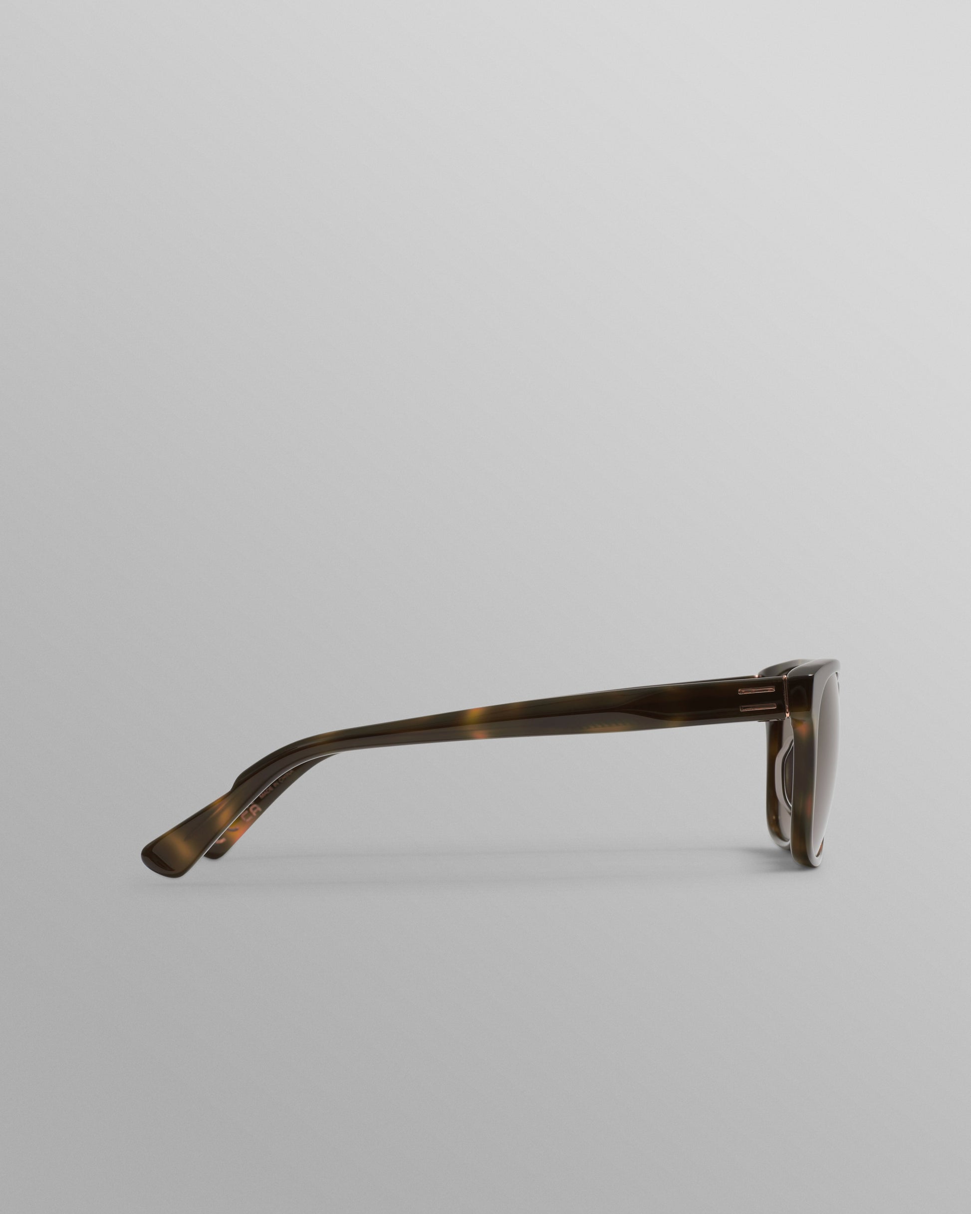 wax london men's Eltham - Tortoiseshell Acetate Square Sunglasses