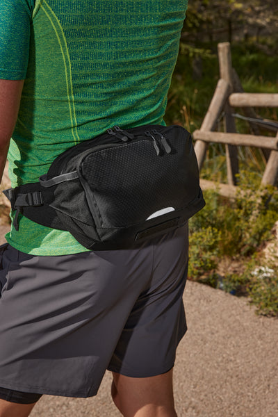 Quadra SLX® Performance Belt Bag | 5 Litre Capacity | Showerproof | Crossbody Bag | Black | One Size