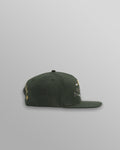 wax london men's Farrell - Dark Green Cotton Trucker Cap