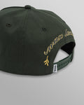 wax london men's Farrell - Dark Green Cotton Trucker Cap