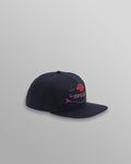 wax london men's Farrell - Navy Cotton Trucker Cap