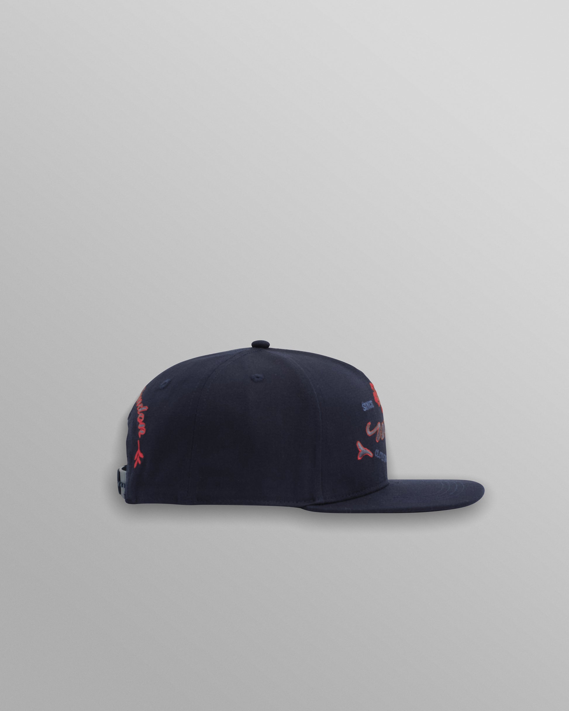wax london men's Farrell - Navy Cotton Trucker Cap